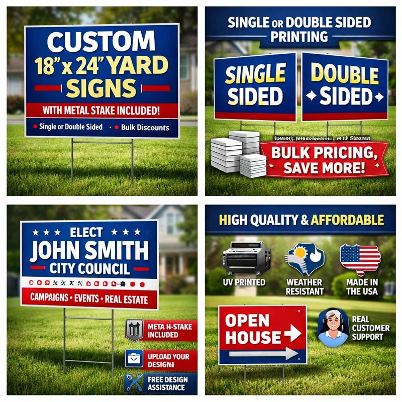 Custom 18” x 24” Yard Signs