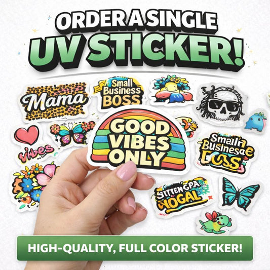 Single UV DTF Stickers