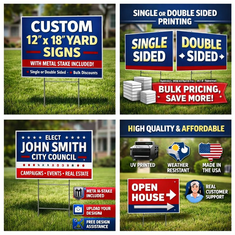 Custom 12” x 18” Yard Signs
