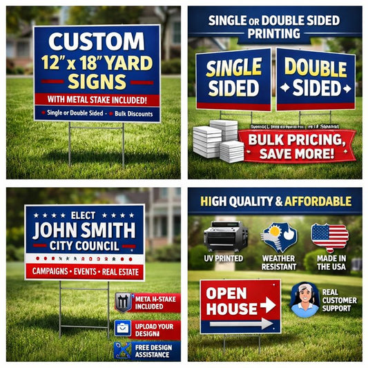 Custom 12” x 18” Yard Signs