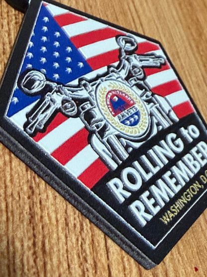Rolling to Remember Logo Keychain